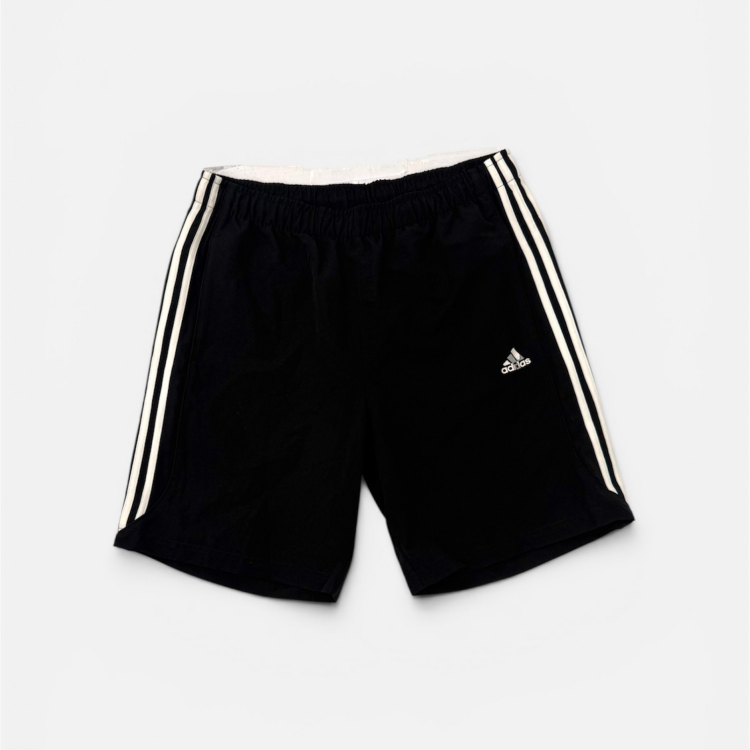 Adidas Ανδρική Αθλητική Βερμούδα Μαύρη 3-Stripes 2XL